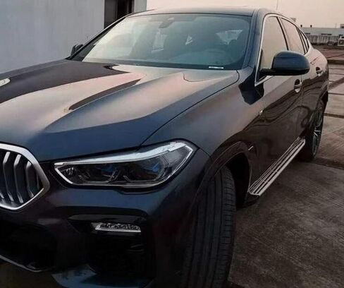2PCS Running Boards for BMW X6 G06 2020-2025 Side Steps Complete Kit Car Nerf Bar New Upgrade Black Panel with Anti-Slip Particles (for Dedicated Vehicles only) in Saudi Arabia