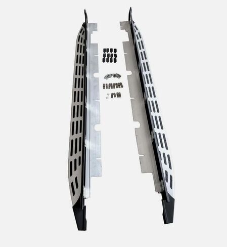 2pcs تشغيل لوحات Benz Gla H247 2020-2024 خطوات جانبية كمل سيارة Nerf Bar ترقية جديدة أسود وشظية مع جزيئات مضادة للانزلاق (للمركبات المخصصة فقط) in Saudi Arabia