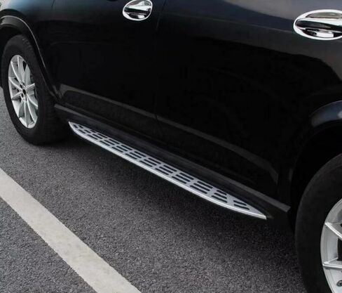 2pcs تشغيل لوحات Benz Gla H247 2020-2024 خطوات جانبية كمل سيارة Nerf Bar ترقية جديدة أسود وشظية مع جزيئات مضادة للانزلاق (للمركبات المخصصة فقط) in Saudi Arabia