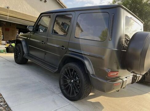 2PCS Running Boards for Benz G-Class W464 G63 G350 G500 2019-2025 Side Steps Complete Kit Car Nerf Bar New Upgrade Black Panel with Anti-Slip Particles Black&Sliver(for Dedicated Vehicles only) in Saudi Arabia
