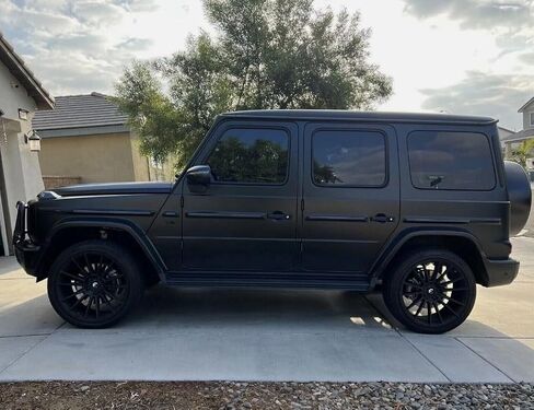 2PCS Running Boards for Benz G-Class W464 G63 G350 G500 2019-2025 Side Steps Complete Kit Car Nerf Bar New Upgrade Black Panel with Anti-Slip Particles Black&Sliver(for Dedicated Vehicles only) in Saudi Arabia
