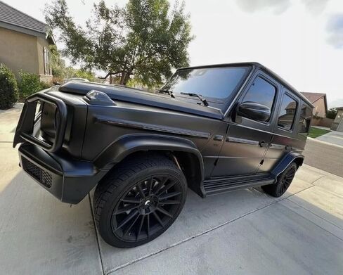 2PCS Running Boards for Benz G-Class W464 G63 G350 G500 2019-2025 Side Steps Complete Kit Car Nerf Bar New Upgrade Black Panel with Anti-Slip Particles Black&Sliver(for Dedicated Vehicles only) in Saudi Arabia