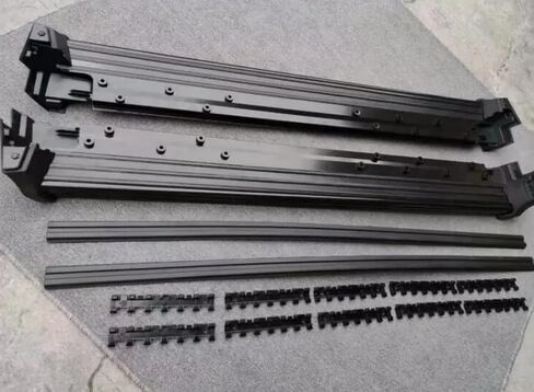 2PCS Running Boards for Benz G-Class W464 G63 G350 G500 2019-2025 Side Steps Complete Kit Car Nerf Bar New Upgrade Black Panel with Anti-Slip Particles Black&Sliver(for Dedicated Vehicles only) in Saudi Arabia