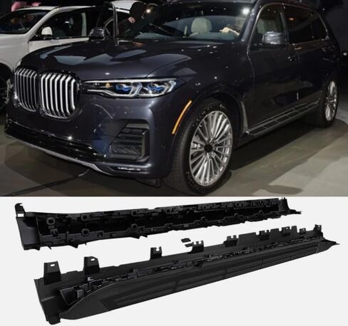 2PCS Running Boards for BMW X7 G07 2019-2025 Side Steps Complete Black Kit Car Nerf Bar New Upgrade Panel with Anti-Slip Particles (for Dedicated Vehicles only) in Saudi Arabia