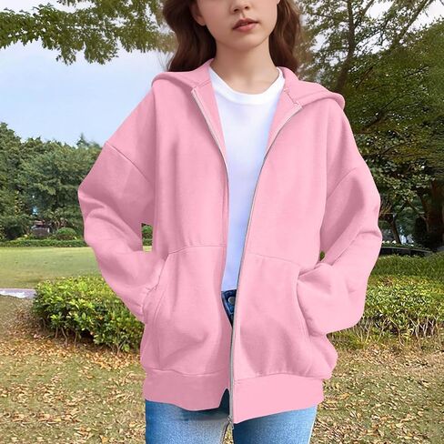 الفتيات zip udies size 10-12 fall fall cat cat cat cat ascerize quidie stupy jukets long long sweeve coatshirt coats in Kuwait