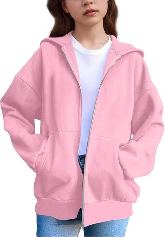 الفتيات zip udies size 10-12 fall fall cat cat cat cat ascerize quidie stupy jukets long long sweeve coatshirt coats in Kuwait