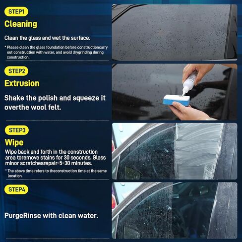 Car Glass Oil Film Cleaner, Windshield Remover, Effectively Removes Coating Wax Water Stains Oil, Etc. Polishes AndRepairs Car Glass, RestoringThe Glass ToFactory Condition in Saudi Arabia