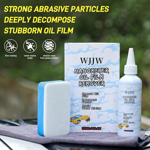 Car Glass Oil Film Cleaner, Windshield Remover, Effectively Removes Coating Wax Water Stains Oil, Etc. Polishes AndRepairs Car Glass, RestoringThe Glass ToFactory Condition in Saudi Arabia