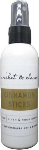 Cricket & Clover Linen and Potpourri Room Spray – Cinnamon Stick | 4 oz Bottle | Warm Blend of Cinnamon, Clove, Nutmeg, Vanilla & Tonka in Saudi Arabia