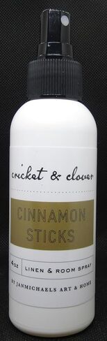 Cricket & Clover Linen and Potpourri Room Spray – Cinnamon Stick | 4 oz Bottle | Warm Blend of Cinnamon, Clove, Nutmeg, Vanilla & Tonka in Saudi Arabia