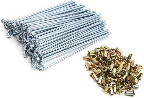Motoforti 72pcs 4mm Thread Diameter Motorcycle Wheel Spokes with Nipples 160mm Length Long-lasting in Saudi Arabia