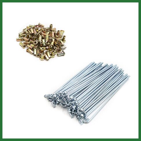 Motoforti 72pcs 4mm Thread Diameter Motorcycle Wheel Spokes with Nipples 160mm Length Long-lasting in Saudi Arabia