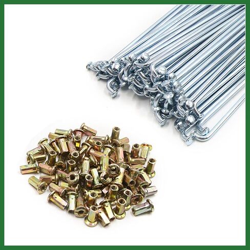 Motoforti 72pcs 4mm Thread Diameter Motorcycle Wheel Spokes with Nipples 160mm Length Long-lasting in Saudi Arabia