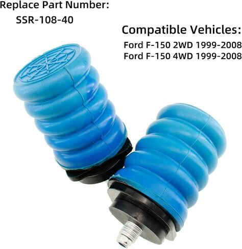 SSR-108-40 2PCS تعليق طقم AIR AIR REPP STRING REPRING FORD F-150 2WD 4WD 1999-2008 | ورقة تعليق الورقة الخلفية أدوات التعليق | يتوقف عثرة المساعد الينابيع والأزرق in Saudi Arabia