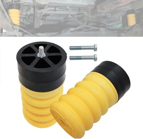 SSR-313-54 2PCS تعليق طقم زنبرك AIR AIR AIR RAPP PROMECTION DODGE RAM PROMASTER 1500 2500 3500 2014-2020 | ورقة تعليق الورقة الخلفية أدوات التعليق | يتوقف عثرة المساعد الينابيع ، الأصفر in Saudi Arabia
