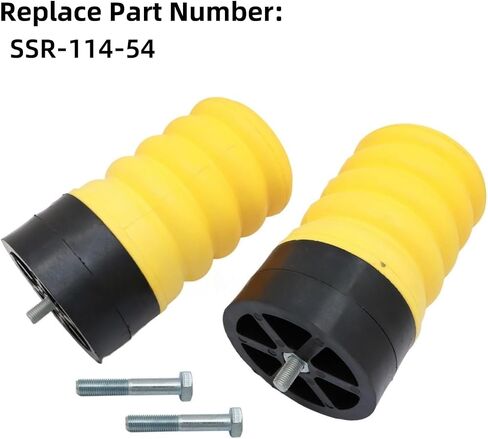 SSR-313-54 2PCS تعليق طقم زنبرك AIR AIR AIR RAPP PROMECTION DODGE RAM PROMASTER 1500 2500 3500 2014-2020 | ورقة تعليق الورقة الخلفية أدوات التعليق | يتوقف عثرة المساعد الينابيع ، الأصفر in Saudi Arabia
