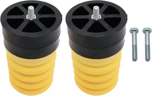 SSR-313-54 2PCS تعليق طقم زنبرك AIR AIR AIR RAPP PROMECTION DODGE RAM PROMASTER 1500 2500 3500 2014-2020 | ورقة تعليق الورقة الخلفية أدوات التعليق | يتوقف عثرة المساعد الينابيع ، الأصفر in Saudi Arabia