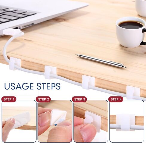 200 Pcs Outdoor Light Clips Clear Adhesive Cable Clips for Christmas Outdoor String Lights with Adhesive Strips Patio Decor for Wall Wire Holder for Hanging Cable Management Cord Organizer in Kuwait