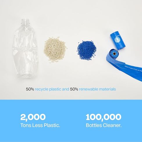 أكياس فضلات الكلاب ذات مقابض وموزع عدد 330 معطرة للكلاب الصغيرة والمتوسطة الحجم ومضادة للتسرب وأكياس نفايات سميكة للغاية للمشي على شكل خوخ هزلي in Kuwait