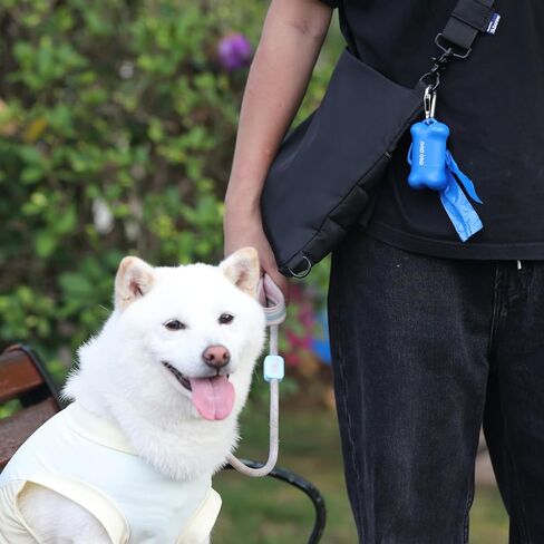 أكياس فضلات الكلاب ذات مقابض وموزع عدد 330 معطرة للكلاب الصغيرة والمتوسطة الحجم ومضادة للتسرب وأكياس نفايات سميكة للغاية للمشي على شكل خوخ هزلي in Kuwait