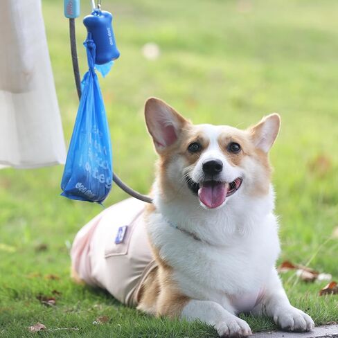 أكياس فضلات الكلاب ذات مقابض وموزع عدد 330 معطرة للكلاب الصغيرة والمتوسطة الحجم ومضادة للتسرب وأكياس نفايات سميكة للغاية للمشي على شكل خوخ هزلي in Kuwait