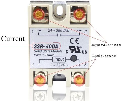 SSR-40DA DC إلى AC Solid State Relay SSR 40A 3-32VDC 24V-380VAC in Saudi Arabia