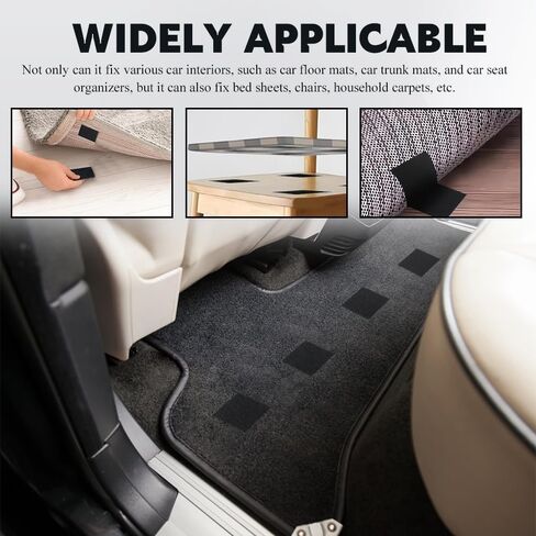 20PCS Car Mat Fixing Clips, Car Floor Mat Retainer, Super-Adhesive Hidden Car Mat Clips Keep Car Mats from Sliding, Double Sided Adhesive Foot Mat Fixing Sticker Fit for Car Carpet Mat (20PCS) in Saudi Arabia