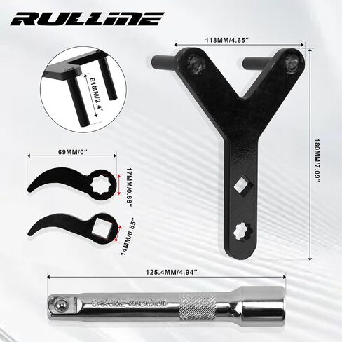Rulline ترقية أداة تشيك أسفل ذراع التحكم ، وإزالة التعليق ، ومحول تفكيك الغلاف لأشرطة الكسارة ، مجموعة أدوات شريط الدافع 1/2 بوصة ، إكسسوارات سيارة إزالة مفصل الكرة in Kuwait