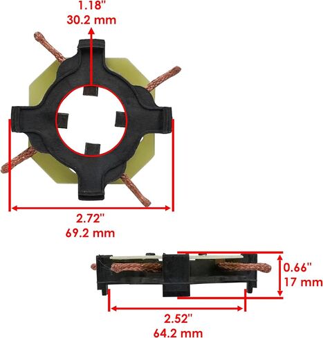 Caltric AM109059 AM102575 M70307 Starter Carbon Brush Holder Compatible with John Deere in Saudi Arabia