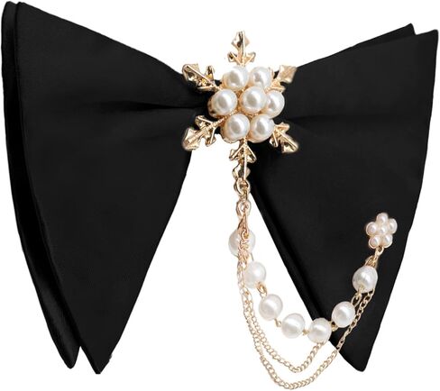 علاقات القوس الضخمة للرجال قابلة للفصل مسبقًا التعادل مع القوس مع دخن اللؤلؤ لمأدبة زفاف Tuxedo in Kuwait