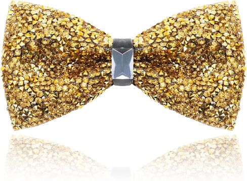 Rhinestone Bow Ties for Men, Sparkly Bowties Men Pre-tied Adjustable Diamond Mens Bow Tie for Party Banquet Wedding in Kuwait