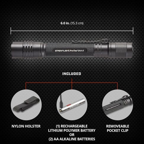 Streamlight 88137 ProTac 2AA-X USB 550-Lumen Multi-Fuel Personal Carry Tactical Flashlight, Coyote in Saudi Arabia