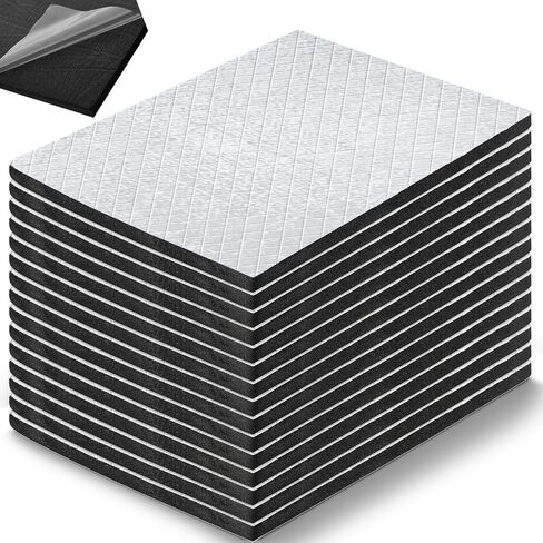 Nuanchu 512mil 11.25 Sq ft 13 mm Thickened Cars Sound Deading Material 9 x 12 Inch 15 Pack Car Insulation Heat Sound Deadener with Audio Noise Insulation and Vibration Dampening in Saudi Arabia