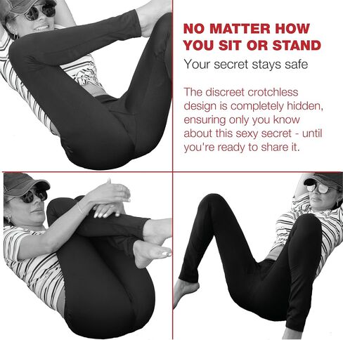 Sexy Crotchless Yoga Pants - Boot Cut Style in Saudi Arabia