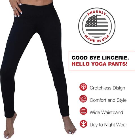 Sexy Crotchless Yoga Pants - Boot Cut Style in Saudi Arabia
