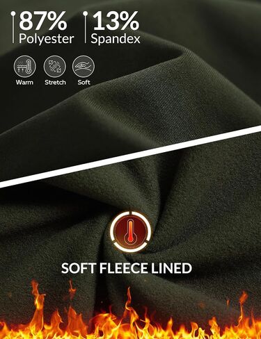 baleaf Men's Fleece Lined Running Pants Winter Thermal Hiking Track Sweatpants Zipper Pockets Athletic Workout in Saudi Arabia