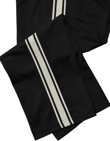 Men's Athletic Pants Open Bottom Loose Fit Straight Twill Sweatpants Striped Track Pants Joggers with Pocket in Saudi Arabia