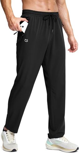G Gradual Men's Lightweight Pants with 3 Zipper Pockets Athletic Workout Sweatpants Quick Dry Running Hiking Pants for Men in Saudi Arabia
