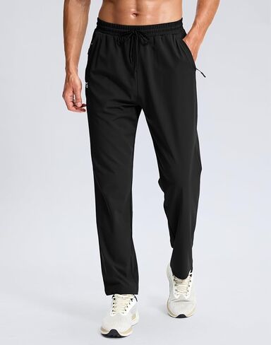 G Gradual Men's Lightweight Pants with 3 Zipper Pockets Athletic Workout Sweatpants Quick Dry Running Hiking Pants for Men in Saudi Arabia