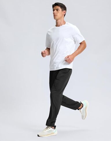 G Gradual Men's Lightweight Pants with 3 Zipper Pockets Athletic Workout Sweatpants Quick Dry Running Hiking Pants for Men in Saudi Arabia