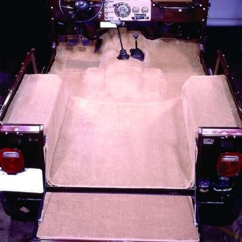 سجادة السيارات متوافقة مع 1987 إلى 1995 Jeep Wrangler ، منطقة الركاب (897-Charcoal Plush Cut Pile) in Kuwait