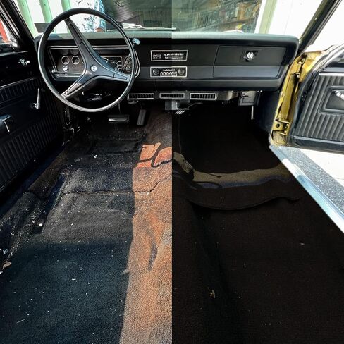 Automotive Loop Pile Carpet, Car Upholstery for Floor Mats, Trunk, Dashboard, Speaker Box, Door Panel, Replacement Carpeting for Vehicle Interior, Truck, Boat, 40"W (Dark Brown) in Saudi Arabia
