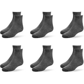 Kids Youth Boys Girls, Soft Cotton Crew Socks, For Dress, School Uniform, Parties, Holiday's, Pack Of 6 in Saudi Arabia