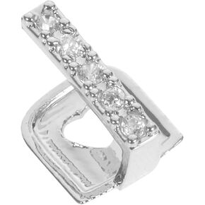 Garneck Shiny Rhinestone Teath Shows for Hip Hop Style Shows Sturdy Decorative Conships لحفلات الهالوين وأحداث الأزياء الملحقة بالملحقات الملحقة للجنسين in Kuwait