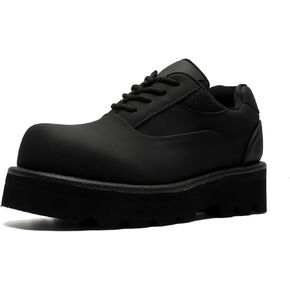 Men's Trendy Chunky Platform Oxford Formal Height Increasing Dress Shoes Fashion Casual Leather Shoes Black in Saudi Arabia
