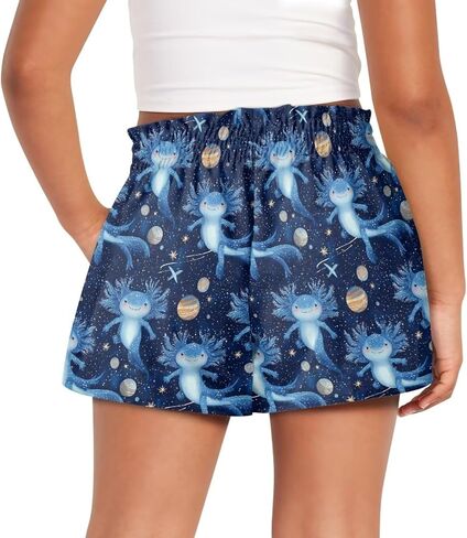 Yzaoxia Girls Shorts Athletic Shorts Shorts Shorts النشطية للتمرين الرياضي شورتات عالية الخصر Activewear 1-16 سنة in Kuwait