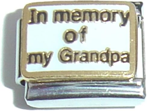 In Memory Of My Grandpa Italian Charm in Saudi Arabia