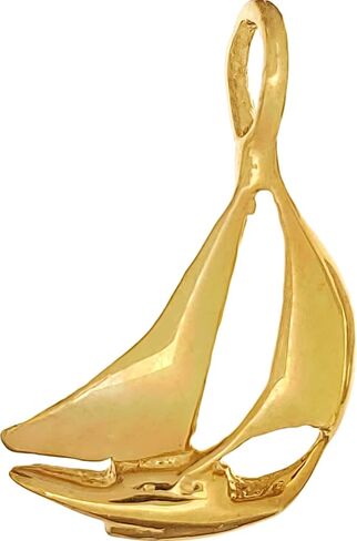 Sailboat Charm 14k Gold 19mm in Saudi Arabia