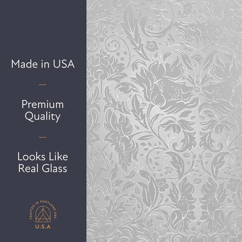 Artscape Clouds | Window Privacy Film Etched Glass Pattern | Non-Adhesive & UV Protection | Easy to Apply & Removable | 24 x 36 inches | Made in USA in Kuwait