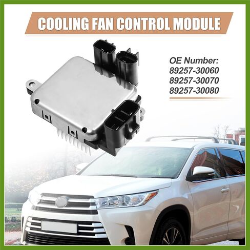 تحكم مروحة مروحة تبريد المحرك لتويوتا أفالون كامري هايلاندر رافعة Sienna Venza Cooling Confl Control Module 89257-30060 89257-30070 89257-30080 استبدال مكونات مركبة قطع الغيار in Saudi Arabia